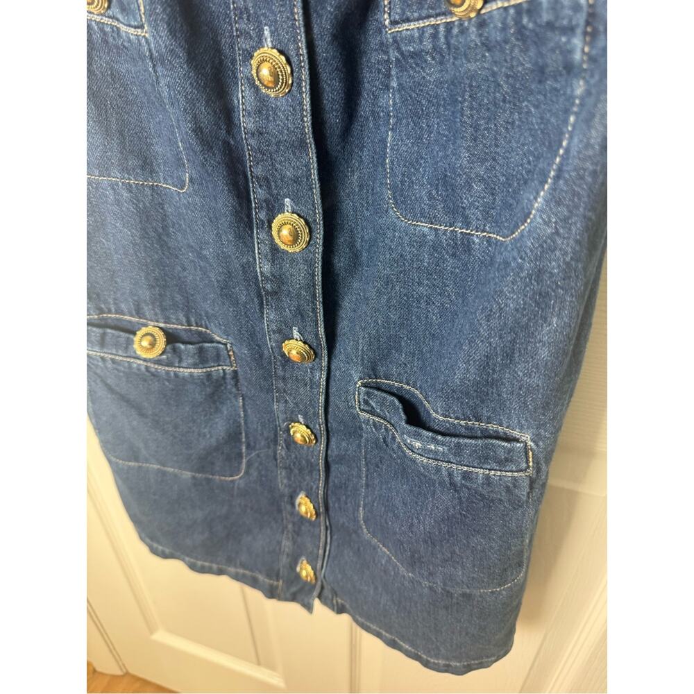Reformation Tropez Denim Mini Dress 0 View 4
